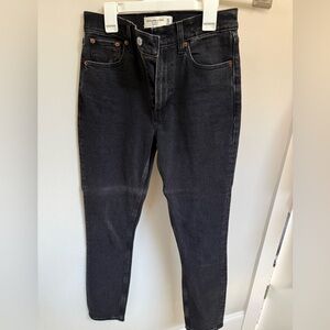 Abercrombie & Fitch Men's Black Slim Straight Jeans